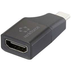 Renkforce RF-6418168 USB-C® / HDMI adaptér [1x USB-C® zástrčka - 1x HDMI zásuvka] černá