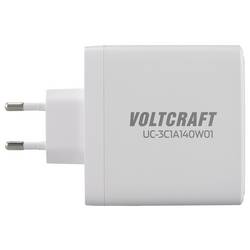 VOLTCRAFT UC-3C1A140W01 USB nabíječka, GaN, 3x USB-C®, 1x USB A , 140 W, USB PD 3.1, bílá