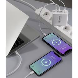 VOLTCRAFT UC-3C1A140W01 USB nabíječka, GaN, 3x USB-C®, 1x USB A , 140 W, USB PD 3.1, bílá