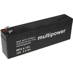 multipower PB-12-2,4-4,8 MP2,4-12C olověný akumulátor 12 V 2.4 Ah olověný se skelným rounem (š x v x h) 178 x 66 x 34.5 mm plochý konektor 4,8 mm odolné proti