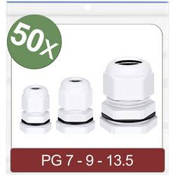 Quadrios 24CA416 kabelová průchodka, 24CA416, od 3.5 mm, do 12 mm, PG7, PG9, PG13.5, 50 ks