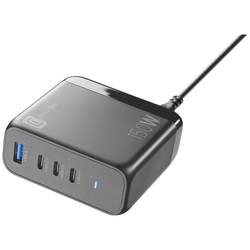 Cellularline ACHUSBGAN4PD150WK nabíječka na telefon s funkcí rychlonabíjení 150 W černá