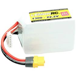 LemonRC 15744 akupack Li-Pol (modelářství), 22.2 V, 1300 mAh, články 6, 35 C, Softcase, XT60