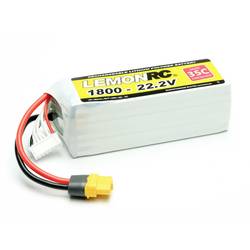 LemonRC 15748 akupack Li-Pol (modelářství), 22.2 V, 1800 mAh, články 6, 35 C, Softcase, XT60