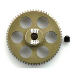 ArrowMax pastorek motoru Typ modulu: 64 DP Ø otvoru: 3.2 mm Počet zubů: 63