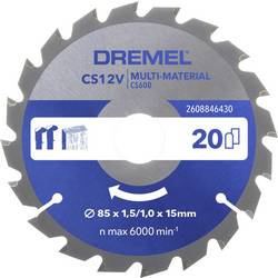 Dremel DREMEL Multi Material Kreissägeblatt 85mm CS600 2608846430​ pilový kotouč 1 ks