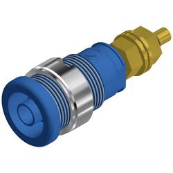 SKS Hirschmann SEB 2600 G M4 bezpečnostní laboratorní zásuvka zásuvka, vestavná vertikální Ø pin: 4 mm modrá 1 ks