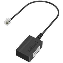 Hama telefonní kabel [1x RJ11 zástrčka 6p4c - 1x telefonní spojka TAE-F] 0.2 m černá