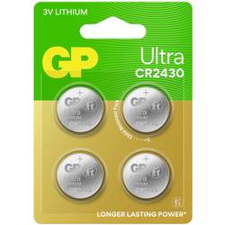 GP knoflíkový článek CR 2430 3 V 4 ks 275 mAh lithiová Ultra