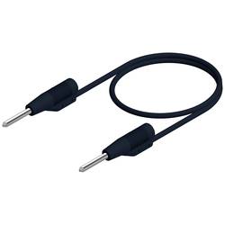 SKS Hirschmann MVL 2/25 sw měřicí kabel zástrčka 2 mm zástrčka 2 mm 25.00 cm černá 1 ks