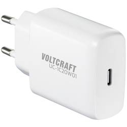 VOLTCRAFT UC-1C20W01 USB nabíječka 20 W 1x USB-C® Rychlé nabíjení, Power Delivery 3.0 vnitřní GaN