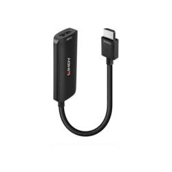LINDY 38329 HDMI adaptér [1x HDMI® - 1x DisplayPort, Micro USB] černá 0.157 m