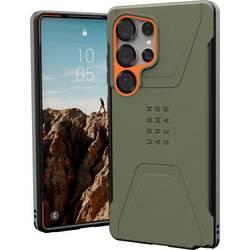 Urban Armor Gear Civilian zadní kryt na mobil Samsung Galaxy S25 Ultra olivová, oranžová indukční nabíjení, odolné vůči nárazům 214473117297