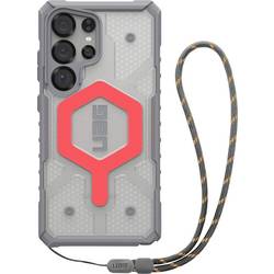 Urban Armor Gear Pathfinder venkovní pouzdro Samsung Galaxy S25 Ultra červená, transparentní indukční nabíjení, S poutkem na ruku, odolné vůči nárazům