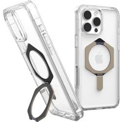 Urban Armor Gear Plyo XTE zadní kryt na mobil Apple iPhone 16 Pro Max transparentní, titan indukční nabíjení, Kompatibilní s MagSafe, stojící, odolné vůči