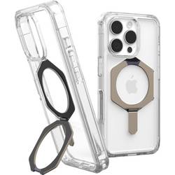 Urban Armor Gear Plyo XTE zadní kryt na mobil Apple iPhone 16 Pro transparentní, titan indukční nabíjení, Kompatibilní s MagSafe, stojící, odolné vůči nárazům