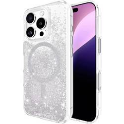 Case-Mate Waterfall zadní kryt na mobil Apple iPhone 16 Pro stříbrná (hvězdný efekt) indukční nabíjení, Kompatibilní s MagSafe CM054602