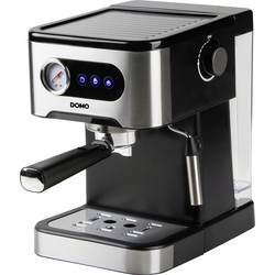 DOMO ESPRESSOMASCHINE MIT MANOMETER Kávovar černá/ocelová 1350 W