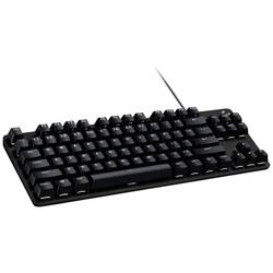 Logitech G413 TKL SE USB herní klávesnice německá, QWERTZ černá s podsvícením, odolné proti stříkající vodě