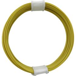 Donau Elektronik 110-3 lanko/ licna, 1 x 0.04 mm², žlutá, 10 m