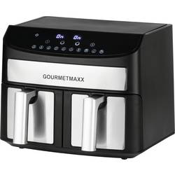 GourmetMaxx Heißluft-Fritteuse Zweikammer 7l horkovzdušná fritéza, 2400 W, černá/ocelová