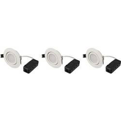 Sygonix SY-6610778 LED vestavné svítidlo, třída F (A - G), LED, 5.5 W, bílá, sada 3 ks