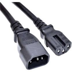 Akyga napájecí kabel [1x zásuvka C14 - 1x IEC zástrčka C14 10 A] 1 m černá