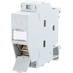 Metz Connect 1309107003-E síťová zásuvka montáž na lištu CAT 6A šedobílá (RAL 7035)