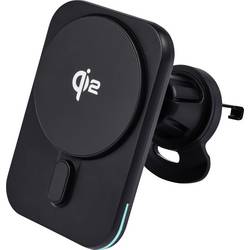 Renkforce RF-Qi2WCar-01 nabíječka na telefon USB-C® Pro zařízení kompatibilní s Qi, Včetně LED osvětlení bezdrátová nabíječka, Qualcomm Quick Charge 2.0 černá