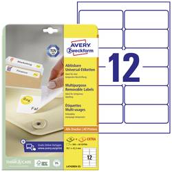 Avery-Zweckform L4743REV-25 univerzální etikety 99.1 x 42.3 mm papír bílá 360 ks přemístitelné inkoustová tiskárna, laserová tiskárna, barevná laserová