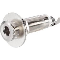 TRU COMPONENTS TC-2517015 jack konektor 6.35 mm zásuvka, vestavná horizontální Pólů: 3 stereo stříbrná 100 ks