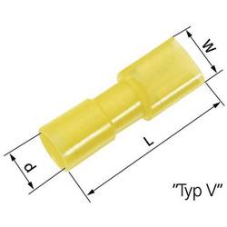 LAPP 61794970 faston zásuvka Šířka zástrčky: 6.3 mm Tloušťka konektoru: 0.8 mm 180 ° plná izolace modrá 100 ks