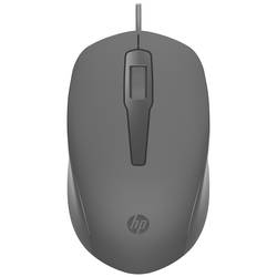HP 150 optická drátová myš, kabelový, 3 tlačítko, 1600 dpi, černá