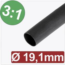 Quadrios 24CA291 smršťovací bužírka s lepidlem černá 19.10 mm 6.37 mm Poměr smrštění:3:1 metrové zboží