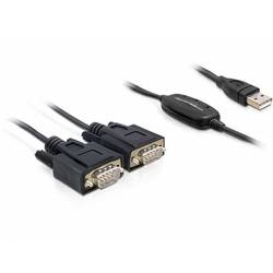 Delock USB kabel USB-A zástrčka, VGA 9pól. Zástrčka, VGA 9pól. Zástrčka 1.40 m černá 61886