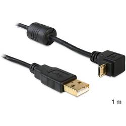 Delock USB kabel USB 2.0 USB-A zástrčka, USB Micro-B zástrčka 1.00 m černá 83148