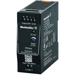 Weidmüller PRO BAS 60W 24V 2.5A síťový zdroj na DIN lištu