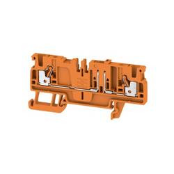 Weidmüller 1989820000 průchodková svorka 5.1 mm pružinová svorka oranžová 50 ks