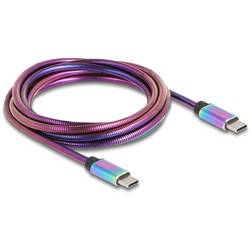 Delock Kabel USB-C USB 2.0 USB-C ® zástrčka, USB-C ® zástrčka 2.00 m vícebarevná 81116