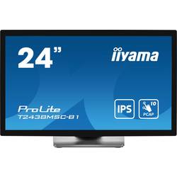 Iiyama ProLite T2438MSC-B1 dotykový monitor Energetická třída (EEK2021): E (A - G) 61 cm (24 palec) 1920 x 1080 Pixel 16:9 5 ms HDMI™, DisplayPort, USB 3.1 IPS