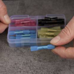 Quadrios 23C494 krimpovací spojka se smršťovací bužírkou 0.5 mm² 6 mm² plná izolace červená, modrá, černá, žlutá 45 ks Box