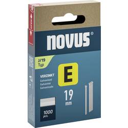 Novus Tools 044-0090 Hřebíky do sponkovačky Typ J Vnější délka 19 mm 1000 ks