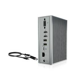 ICY BOX USB-C® dokovací stanice IB-DK2262AC, USB 3.0 Notebook DockingStation, USB 3.0 auf: 6x USB 3.0+2x HDMI® Vhodné pro značky (dokovací stanice pro