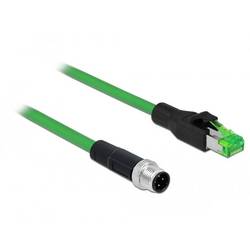 Delock 85438 RJ45 / M 12 síťové kabely, propojovací kabely SF/UTP 2.00 m zelená 1 ks