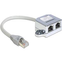 Delock 65441 RJ45 síťové kabely, propojovací kabely 0.15 m šedá 1 ks