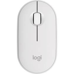 Logitech Pebble Mouse 2 M350s optická drátová myš, Bluetooth®, 3 tlačítko, 400 dpi, 4000 dpi, bílá