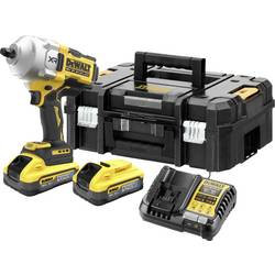 DEWALT DCF961H2T-QW aku rázový utahovák, 135 ot./min, 1.220 ot./min, 1.626 ot./min, 1.496 ot./min, 18 V, 5.0 Ah, Li-Ion, bezkartáčové, vč. 2x aku, vč. nabíječky