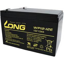 Long WP12-12E WP12-12E olověný akumulátor 12 V 12 Ah olověný se skelným rounem (š x v x h) 151 x 98 x 98 mm plochý konektor 6,35 mm odolné proti více cyklům,