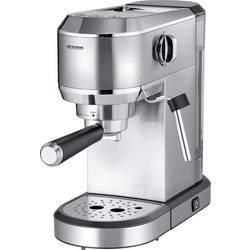 Severin KA 5997 pákový kávovar chrom (kartáčovaný), černá 1350 W s tryskou pro napěnění mléka