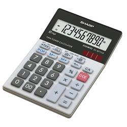 Sharp EL-M711G stolní kalkulačka černá, bílá Displej (počet míst): 10 solární napájení, na baterii (š x v x h) 100 x 33 x 152 mm